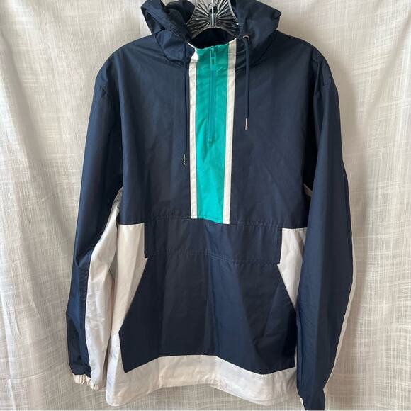 Sovereign State Drawstring Hooded Windbreaker Size Medium - Picture 1 of 12